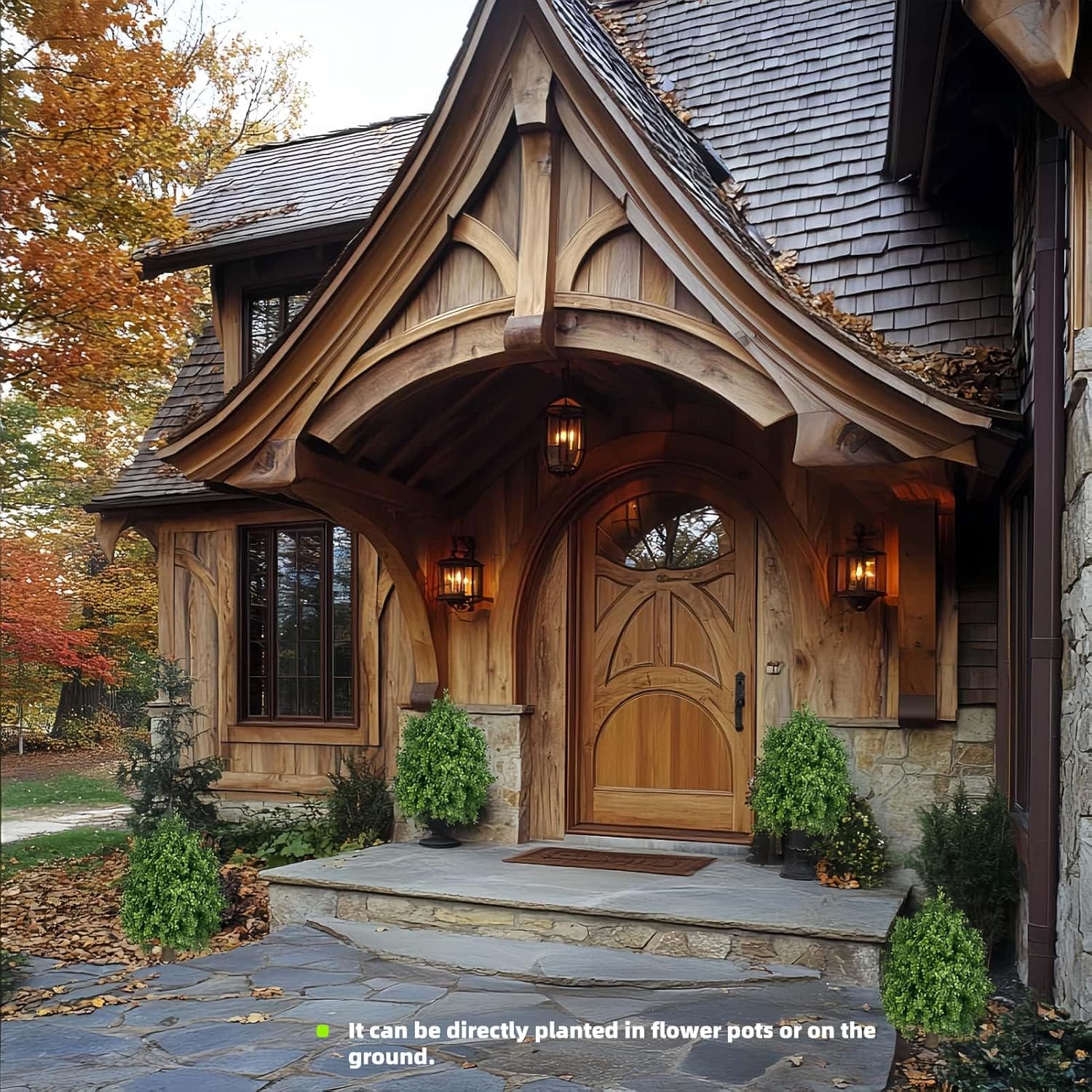 QIANYUN Boxwood Topiary Bush -Artificial Topiary for Outdoors-Evergreen Plants Topiary Ball Tree UV-Resistant 2-Pack for Front Porch Garden Yard Balcony Decor