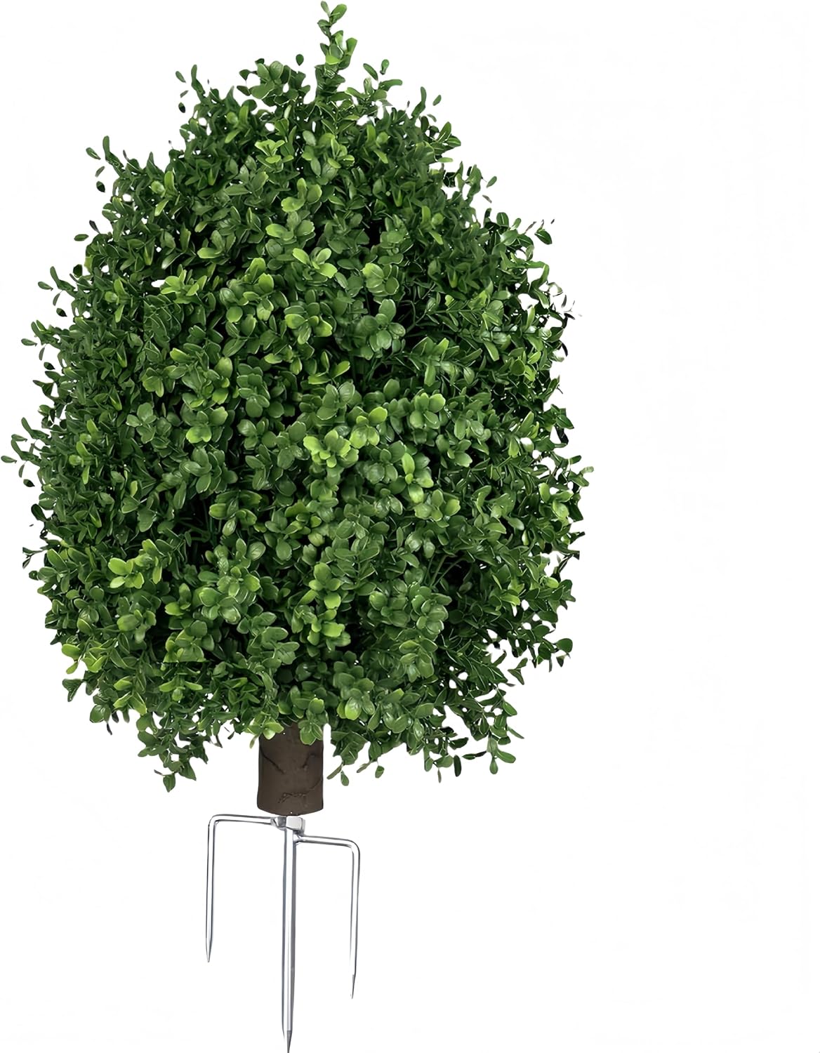 QIANYUN Boxwood Topiary Bush -Artificial Topiary for Outdoors-Evergreen Plants Topiary Ball Tree UV-Resistant 2-Pack for Front Porch Garden Yard Balcony Decor