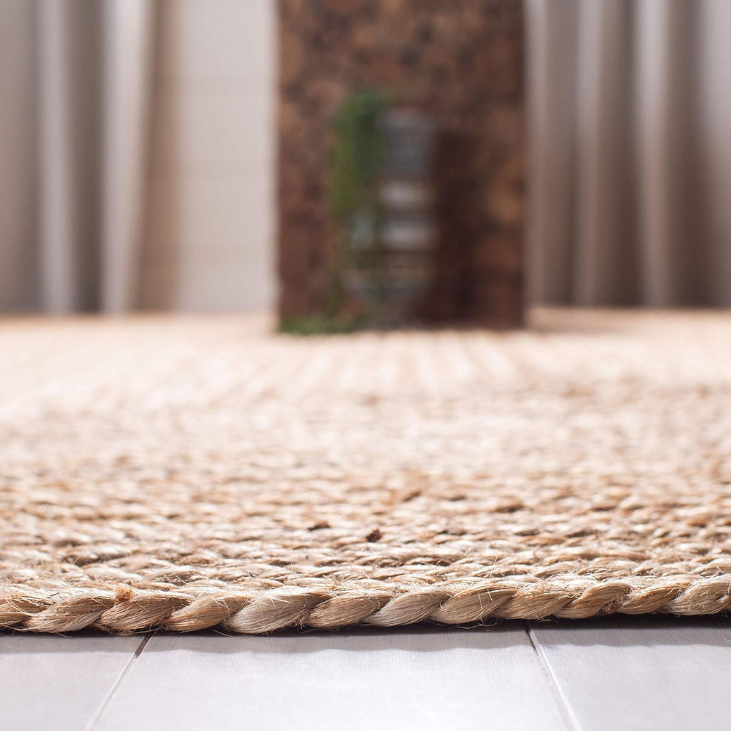 SAFAVIEH Cape Cod Collection Runner Rug - 2'3" x 12', Natural Brown, Handmade Braided Flat Weave Jute (CAP252A)
