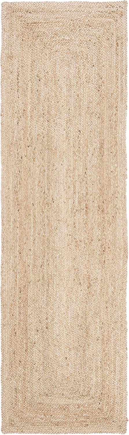 SAFAVIEH Cape Cod Collection Runner Rug - 2'3" x 12', Natural Brown, Handmade Braided Flat Weave Jute (CAP252A)