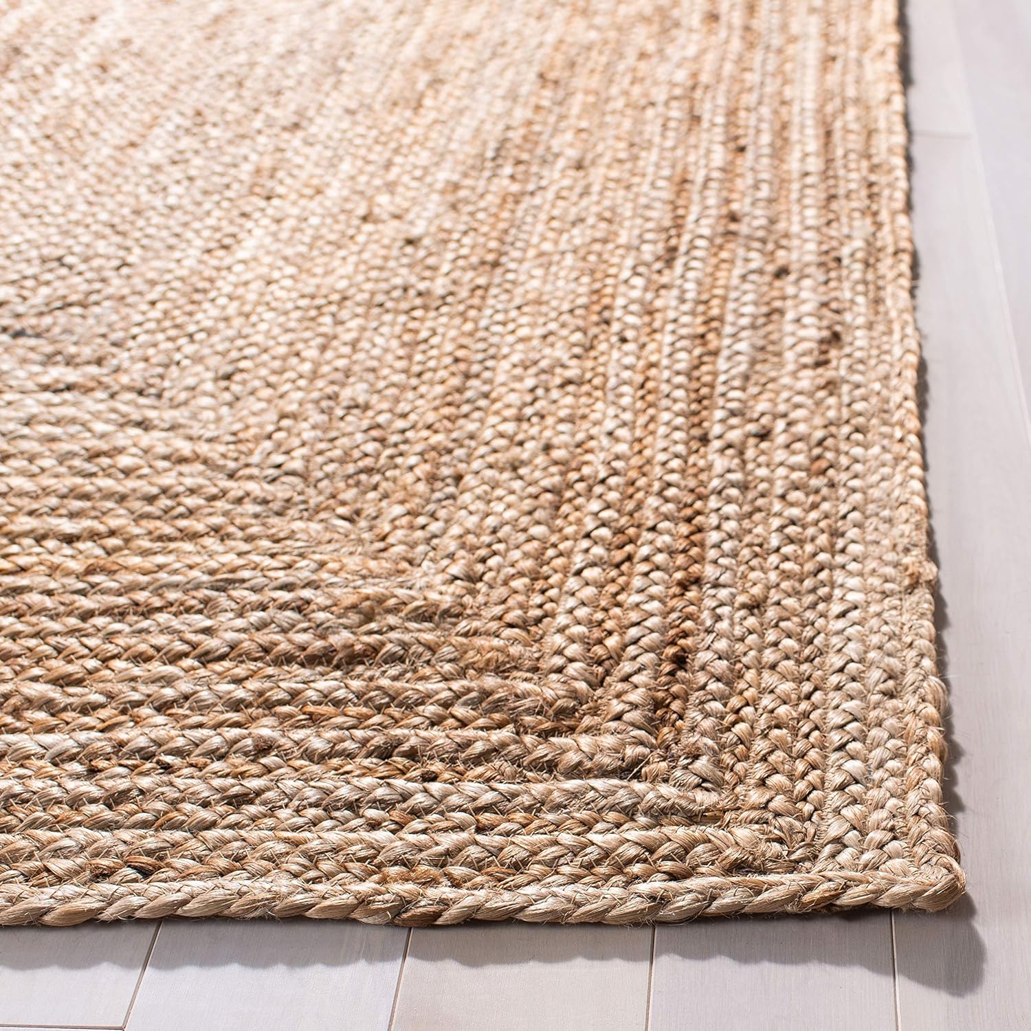 SAFAVIEH Cape Cod Collection Runner Rug - 2'3" x 12', Natural Brown, Handmade Braided Flat Weave Jute (CAP252A)