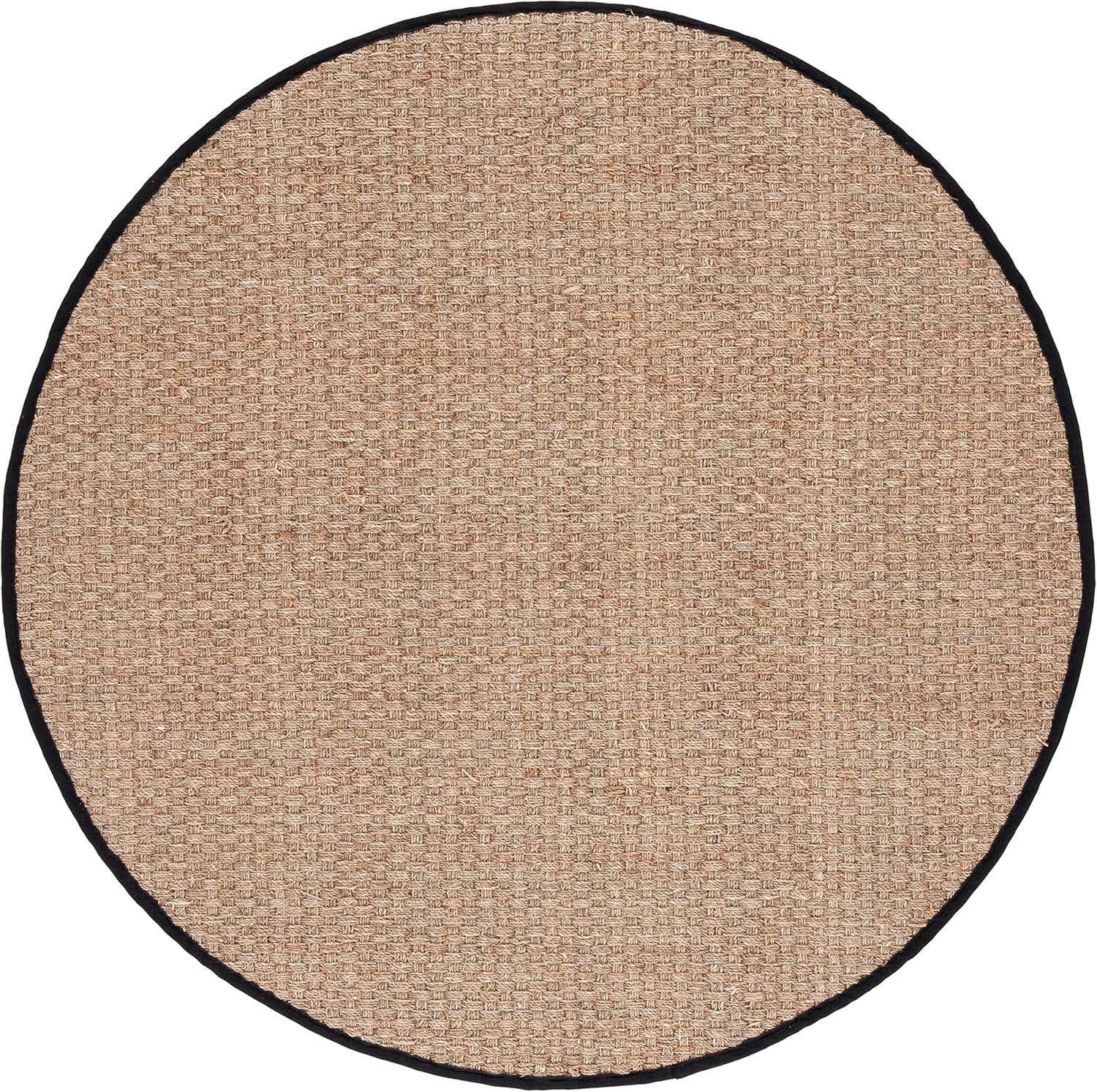 SAFAVIEH Natural Fiber Collection Runner Rug - 2'6" x 8', Natural & Beige, Seagrass, Basketweave Pattern with Border (NF114A)